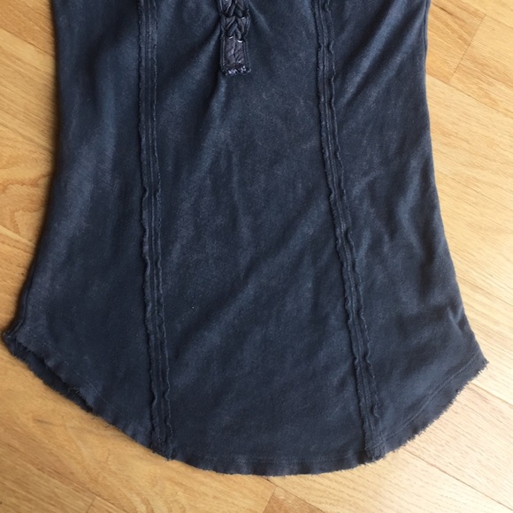 Free People long sleeve distressed shirt - Picture 5 of 8